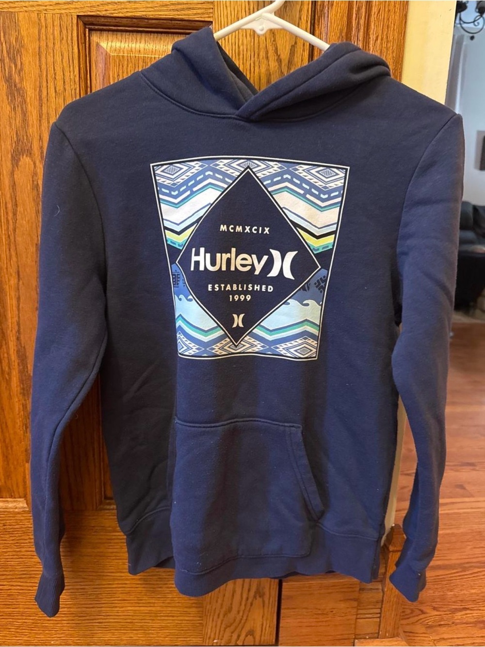 Hurley kids Navy Graphic Pullover Hoodie